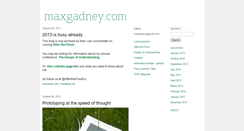 Desktop Screenshot of maxgadney.com