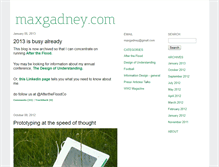Tablet Screenshot of maxgadney.com